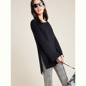 Anthropologie Elise ribbed tunic sweater